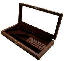 Glass Top Walnut Display Case -Wyatt Earp Buntline